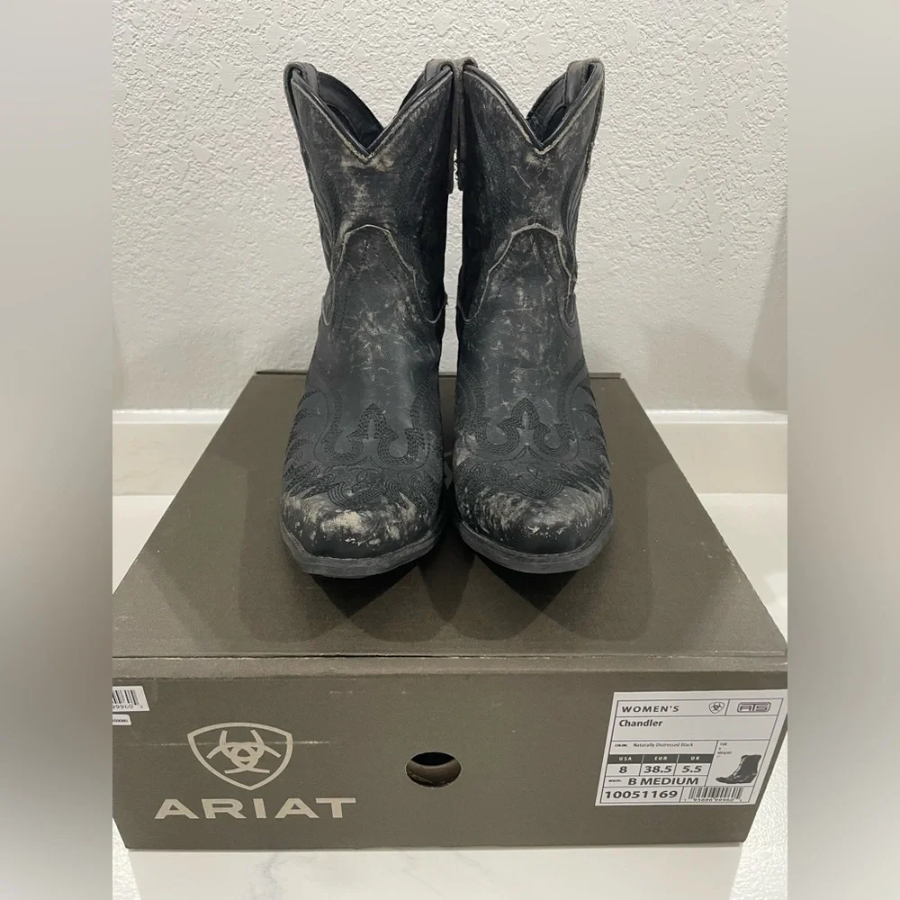 Ariat Black Western Ankle Booties